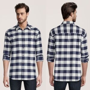 WindRiver Stretch Regular Fit Basic Flannel Checker Shirt